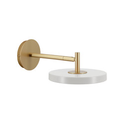 Asteria Wall | wall lamp, short, nuance mist, brass | Lámparas de pared | UMAGE