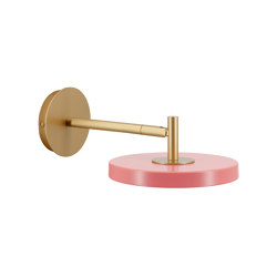 Asteria Wall | wall lamp, short, nuance rose, brass | Lámparas de pared | UMAGE