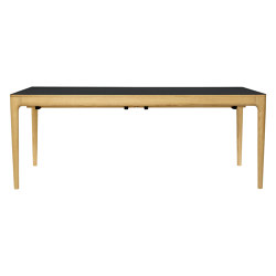 Heart'n'Soul | dining table 200, oak, obsidian black | Tavoli pranzo | UMAGE