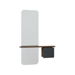 One More Look | mirror, dark oak, anthracite grey | Miroirs | UMAGE