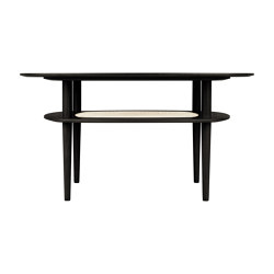 Together | coffee table, smooth square, black oak | Tavolini alti | UMAGE