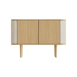 Treasures | cabinet, 2-doors, oak, white sands | Credenze | UMAGE