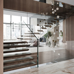 Schwebende Eleganz: Die Glastreppe von New York | Staircase systems | Siller Treppen