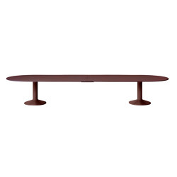 Midst Conference Table w. Power cut-out | 2 x Pandora Power Unit | 460 x 140 cm / 181.1 x 55.1" | Contract tables | Muuto