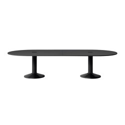 Midst Conference Table w. Power cut-out | Center Power Unit | 330 x 140 cm / 129.9 x 55.1" | Contract tables | Muuto