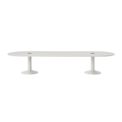 Midst Conference Table w. Power cut-out | Center Power Unit | 395 x 140 cm / 155.5 x 55.1" | Contract tables | Muuto