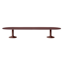 Midst Conference Table w. Power cut-out | Center Power Unit | 460 x 140 cm / 181.1 x 55.1" | Tables collectivités | Muuto