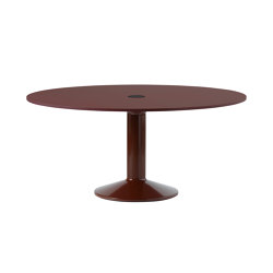 Midst Table w. power cut-out | Ø 160 cm / 62.99" | Esstische | Muuto