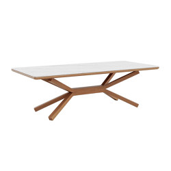 Sumba | SAMOA table Marble White, 240 x 100 cm | Tables de repas | MBM