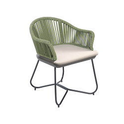 Violino | Armchair Forest Green, Aluminium