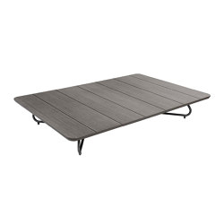 Violino | lounge table aluminum, 200x140 cm | Tavolini bassi | MBM