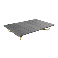 Violino | lounge table stainless steel, 200x140 cm | Mesas de centro | MBM