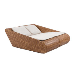 Madrigal Relax | Lounge Set, 2 pieces Tobacco, with cushions | Lettini giardino | MBM