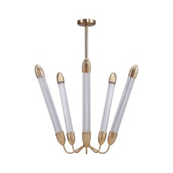 Lemon Squeeze | ceiling lamp, penta, long, plated brass