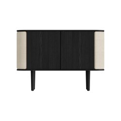 Treasures | cabinet, 2-doors, black oak, white sands | Sideboards | UMAGE