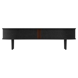 Audacious | TV bench, black oak, shadow | Sideboards / Kommoden | UMAGE