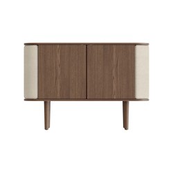 Treasures | cabinet, 2-doors, dark oak, white sands | Credenze | UMAGE