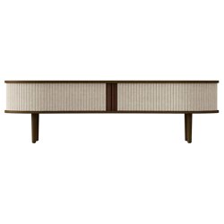 Audacious | TV bench, dark oak, white sands