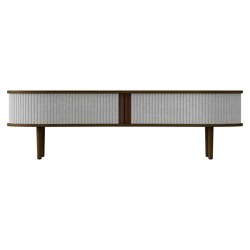 Audacious | TV bench, dark oak, sterling | Sideboards | UMAGE