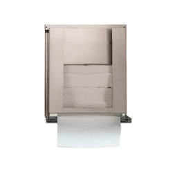 Paper towel dispenser with bracket to install behind the mirror DT024BTM | Portasalviette | Mediclinics