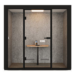 Connect 2 Black | Office Pods | JUUNOO