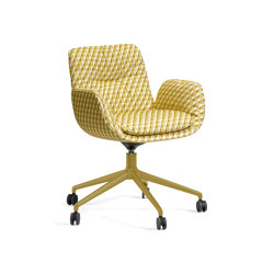 Opus Low-03-with arms wheels | Bürodrehstühle | Johanson Design