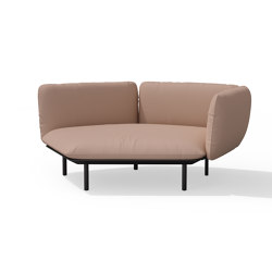 Senja sofa organic corner double module - left corner arm high | Sofas | Tribù