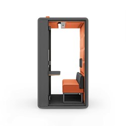 HushFree.S.Hybrid | Orange | Office Pods | Hushoffice