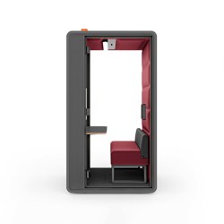 HushFree.S.Hybrid | Red | Office Pods | Hushoffice