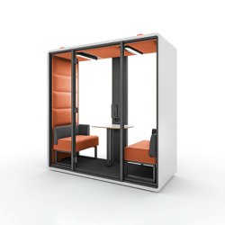 HushFree.XM | Orange | Office Pods | Hushoffice