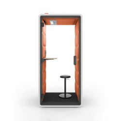 HushFree.XS | Orange | Box de bureau | Hushoffice