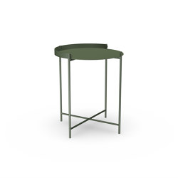 EDGE | Tray Table Ø46,5 Olive Green | Side tables | HOUE