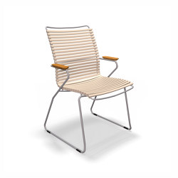 CLICK | Dining Chair tall back Beige | Stühle | HOUE