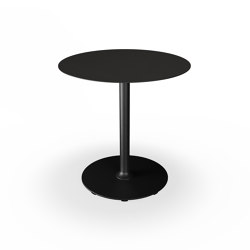 PICO | Café Table with round base Ø74 cm Black | Bistro tables | HOUE