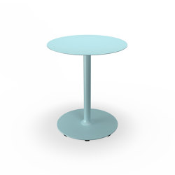 PICO | Café Table with round base Ø64 cm Ice Blue | Tavoli bistrò | HOUE