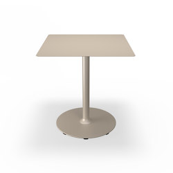 PICO | Café Table with round base 70x70 cm Beige | Bistrotische | HOUE