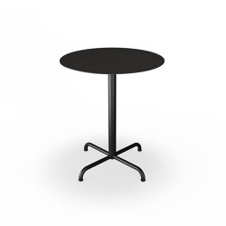 PICO | Café Table with 4 star base Ø64 cm Black | Bistrotische | HOUE