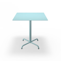 PICO | Café Table with 4 star base 70x70 cm Ice Blue | Bistro tables | HOUE