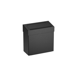 7L Wall Mounted Sanitary Bin PVD Black | Pattumiera bagno | The Splash Lab