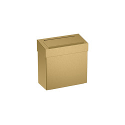 7L Wall Mounted Sanitary Bin PVD Brass | Poubelles de salle de bain | The Splash Lab