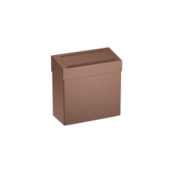 7L Wall Mounted Sanitary Bin PVD Bronze | Poubelles de salle de bain | The Splash Lab