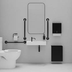 DDA PVD Black Doc M Pack / Close Coupled WC / Paper Towel | Shower controls | The Splash Lab