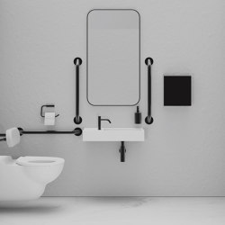 DDA PVD Black Doc M Pack / Wall Hug WC / Hand Dryer | Shower controls | The Splash Lab