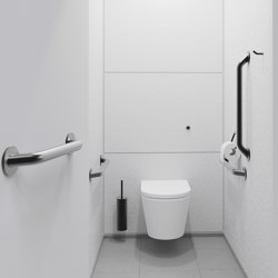 Doc M PVD Black Ambulant Pack / Wall Hung WC / Straight Grab Bar | Shower controls | The Splash Lab