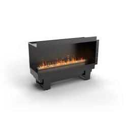 Cool Flame Fireplace Pro 1000 Island Left-Corner | Fireplace inserts | Planika
