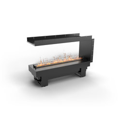Cool Flame see-through Fireplace Pro 1000 Room Divider | Fireplaces | Planika