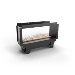 Cool Flame see-through Fireplace Pro 1000 Tunnel | Fireplaces | Planika