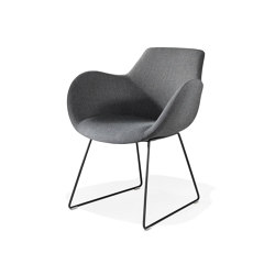 Lupino armchair metal sled base | Chairs | Kusch+Co