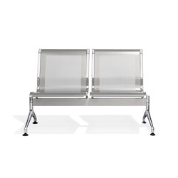 Terminal 2er, 3er, 4er Bank, Metallsitzschalen | Benches | Kusch+Co