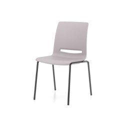 V-Care chair on 4 metal legs | Chairs | Kusch+Co
